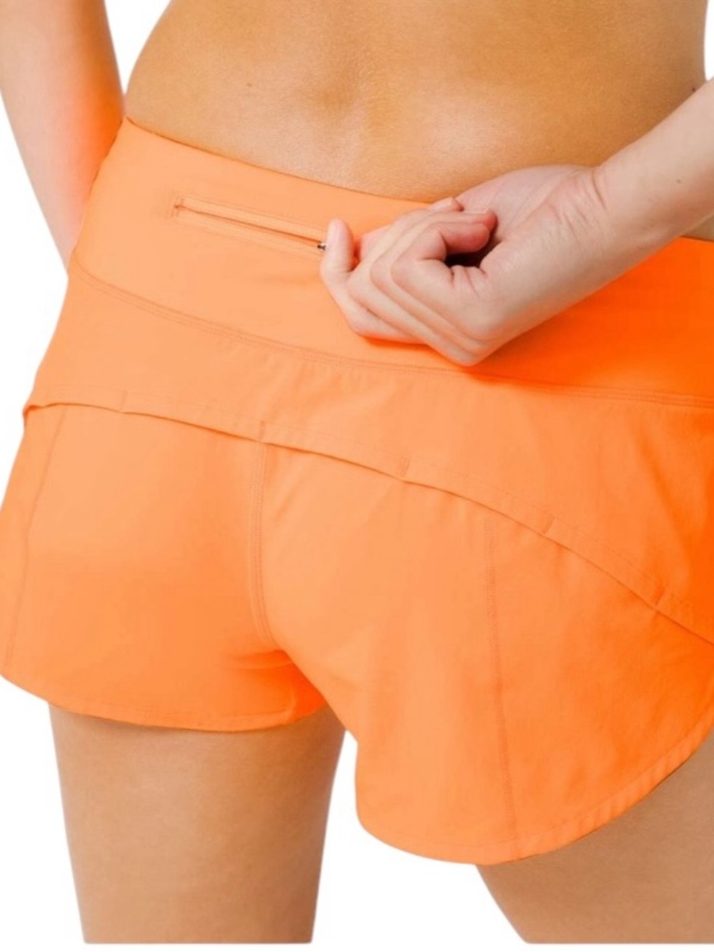 Lululemon Speed Up Short *2.5" Highlight Orange Sz 8
